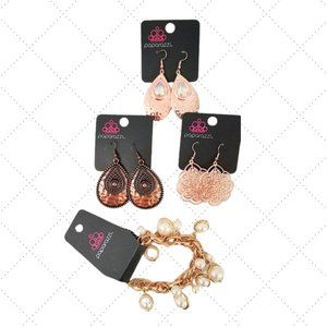 PAPARAZZI Bundle of 4 Bracelet & Copper Earrings